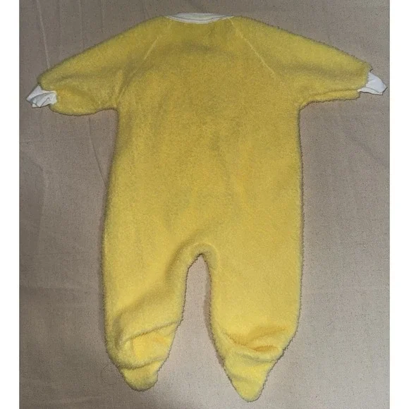 Vintage Dr Denton BabyGro Baby Sherpa Fleece Footed Pajamas 0-6 Mo. Duck Sleeper - Picture 14 of 14